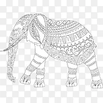 黑白大象模型
