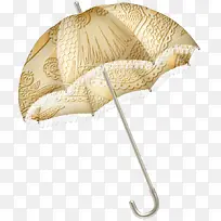 米色古典雨伞免扣高清png素材图片