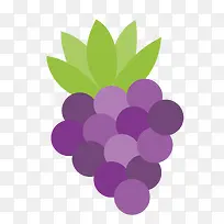 扁平化葡萄水果设计