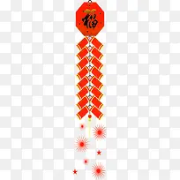 红色中国风福字挂饰