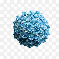 纸质蓝色花球