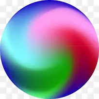 色彩融合小球