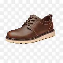 棕色男士皮鞋设计素材