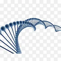 dna遗传物质基因藏青色肽链脱