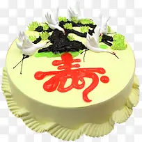 松鹤延年（贺寿蛋糕）