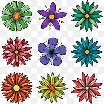 9款手绘花朵设计