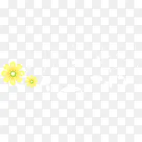 黄色点缀装饰花朵