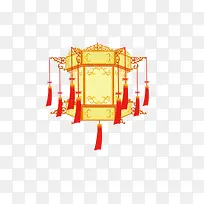 红色宫灯中国风元素装饰