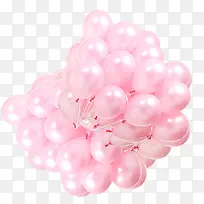 粉红色装饰氢气球