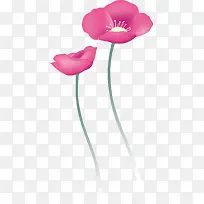 小红花剪纸红花玫瑰