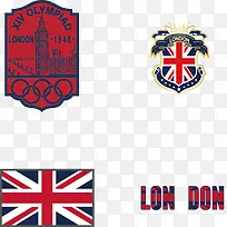精致英国文化logo图标