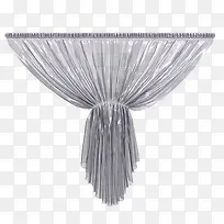 灰色褶皱装饰窗帘设计图