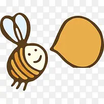可爱的小蜜蜂PNG