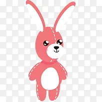 粉色兔子可爱玩偶