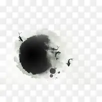 金鱼水墨画