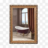豪华方形浴室镜子