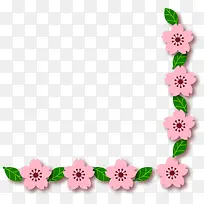 粉色春季桃花框架
