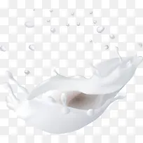 白色牛奶水花