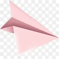 粉色折叠纸飞机图片