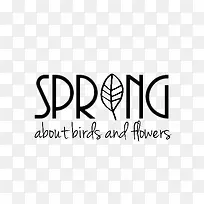 通用英文艺术字SPRING