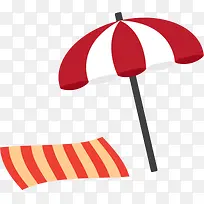 夏天气息沙滩大伞