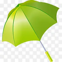绿色太阳伞矢量图