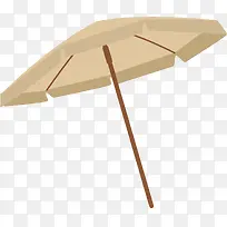 矢量图水彩卡通遮阳伞