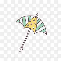 个性可爱的遮阳伞免抠素材