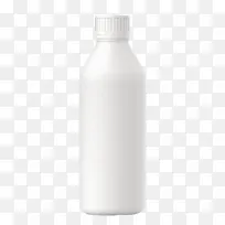 纯白色模拟塑料瓶实物