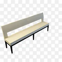 浅色简单长形板凳