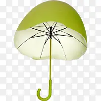绿色柚子皮雨伞免扣高清png素材图片