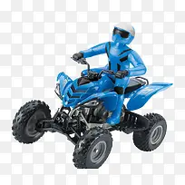蓝色儿童玩具遥控摩托车