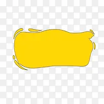 黄色的不规则形状PNG