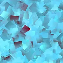 蓝色果冻冰块质感透明