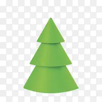 绿色圣诞树金字塔形图案
