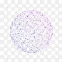 紫色渐变矢量曲线线条球体素材