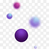 紫色圆球装饰
