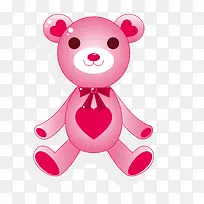 一只粉色可爱的小熊