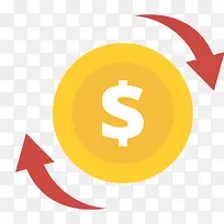 卡通投资的金钱矢量图