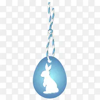 蓝色兔子项链