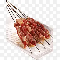 新疆美味烧烤羊肉串实物图