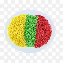 彩色的肥料颗粒素材图片