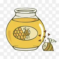 黄色美味的蜂蜜PNG