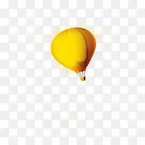 飞翔的黄色热气球