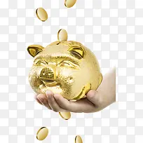 金猪存钱罐免扣无背景