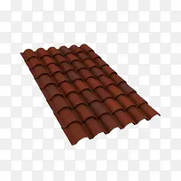 灰棕色椭圆形瓦片屋顶