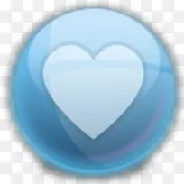 蓝色水晶圆球系列图标