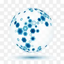 蓝色商务科技圆球