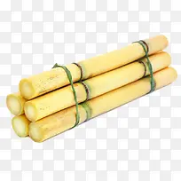 淡黄色捆绑的竹蔗