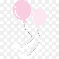 粉色高跟鞋浪漫漂浮气球